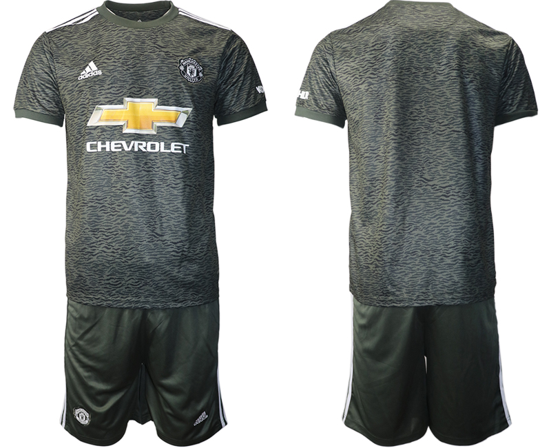 Men 2020-2021 club Manchester United away blank black Soccer Jerseys->manchester united jersey->Soccer Club Jersey